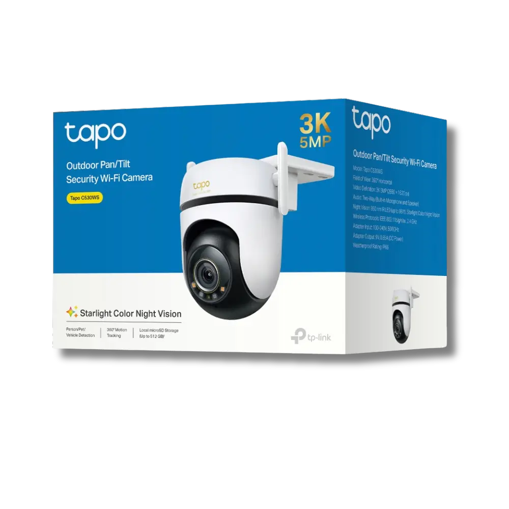 TP-Link Tapo C530WS Outdoor Pan/Tilt Security Wi-Fi Camera - متجر TT Tab للتقنيات الحديثة