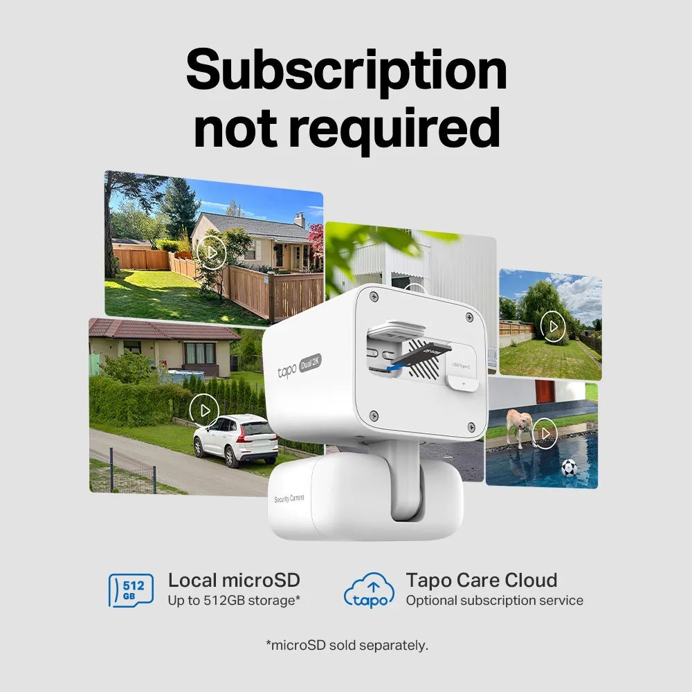 TP-Link Tapo C645D KIT Solar-Powered Dual-Lens Pan/Tilt Security Camera Kit - متجر TT Tab للتقنيات الحديثة