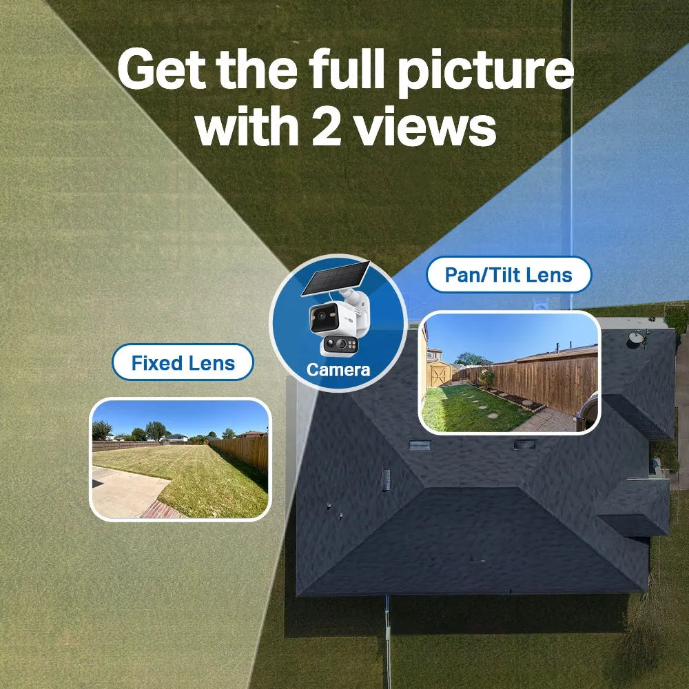 TP-Link Tapo C645D KIT Solar-Powered Dual-Lens Pan/Tilt Security Camera Kit - متجر TT Tab للتقنيات الحديثة
