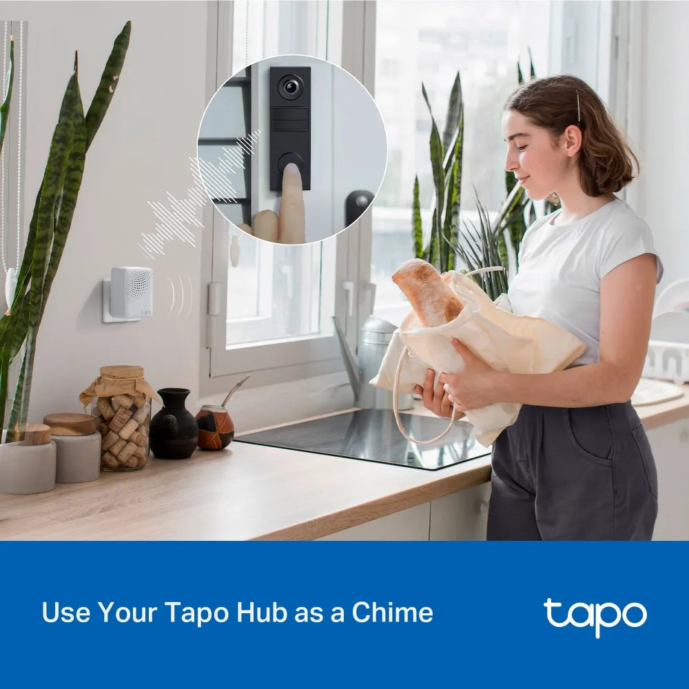 TP-Link Tapo D205 2K 3MP Wire-Free Smart Video Doorbell Mini - متجر TT Tab للتقنيات الحديثة