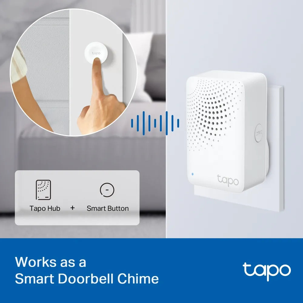 TP-Link Tapo H100 Smart Hub with Chime - للتقنيات الحديثة TT TAB متجر