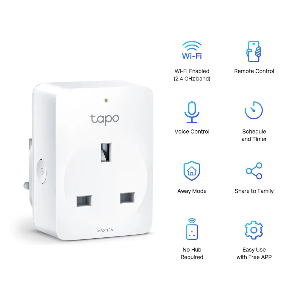 TP-Link Tapo P100 Mini Smart Wi-Fi Socket 2-Pack - للتقنيات الحديثة TT TAB متجر