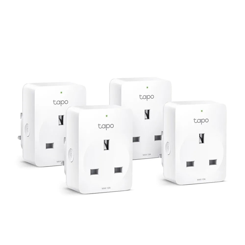 TP-Link Tapo P100 Mini Smart Wi-Fi Socket 4-Pack - للتقنيات الحديثة TT TAB متجر