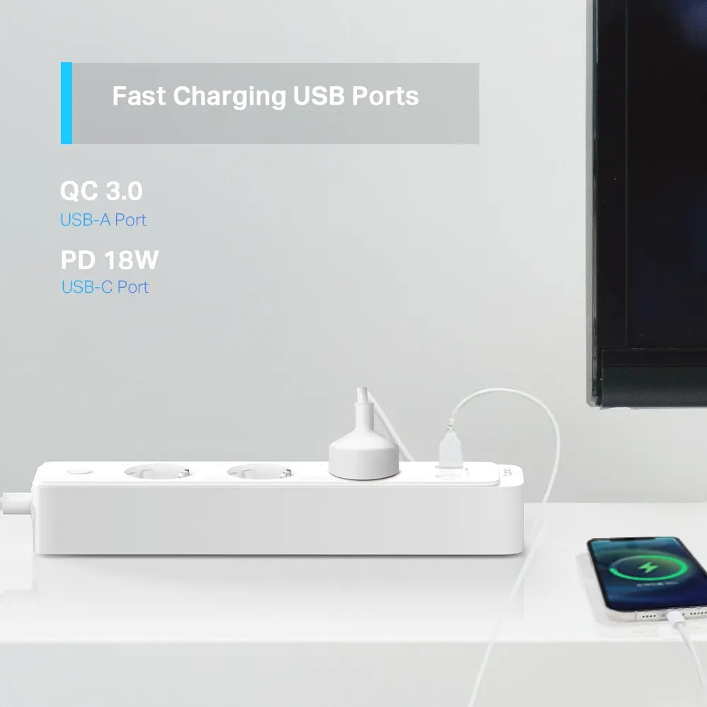 TP-Link Tapo P300 Smart Wi-Fi Power Strip - للتقنيات الحديثة TT TAB متجر
