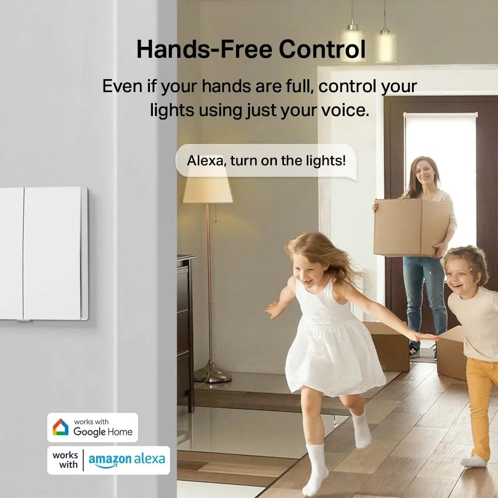 TP-Link Tapo S220 Smart Light Switch, 2-Gang 1-Way - للتقنيات الحديثة TT TAB متجر