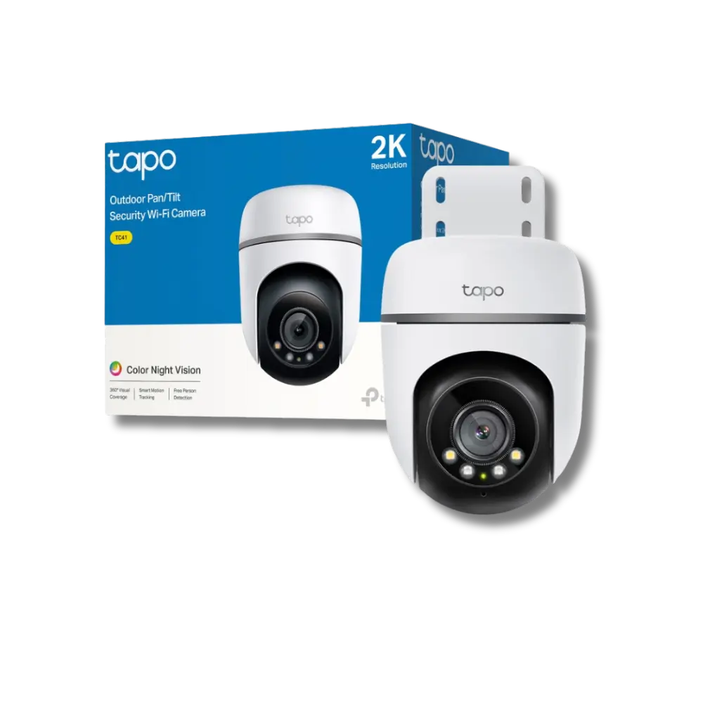 TP-Link Tapo TC41 2K Outdoor Pan/Tilt Security Wi-Fi Camera with Color Night Vision - متجر TT Tab للتقنيات الحديثة