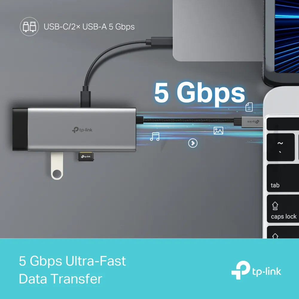 TP-Link UH5020C USB Type-C 5-in-1 Hub - متجر TT Tab للتقنيات الحديثة