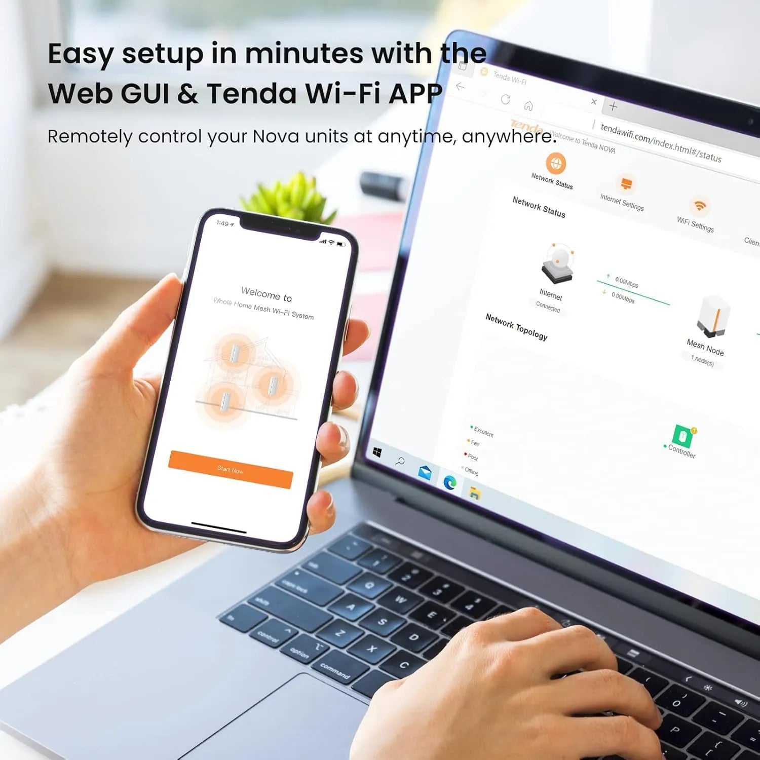 Tenda Nova EX12 3-Pack AX3000 Whole Home Mesh Wi-Fi6 System - متجر TT Tab للتقنيات الحديثة