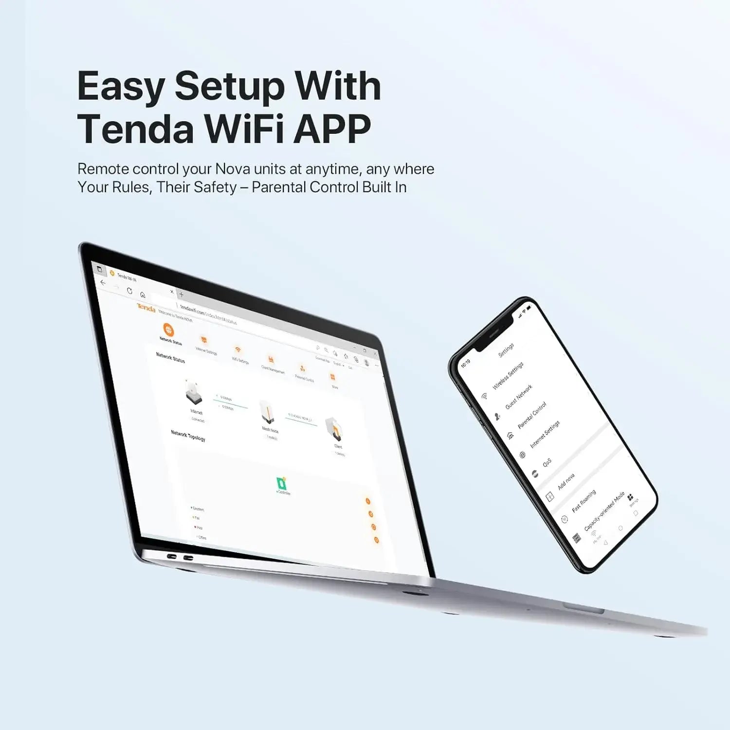 Tenda Nova EX3 2-Pack AX1500 Whole Home Mesh Wi-Fi6 System - متجر TT Tab للتقنيات الحديثة