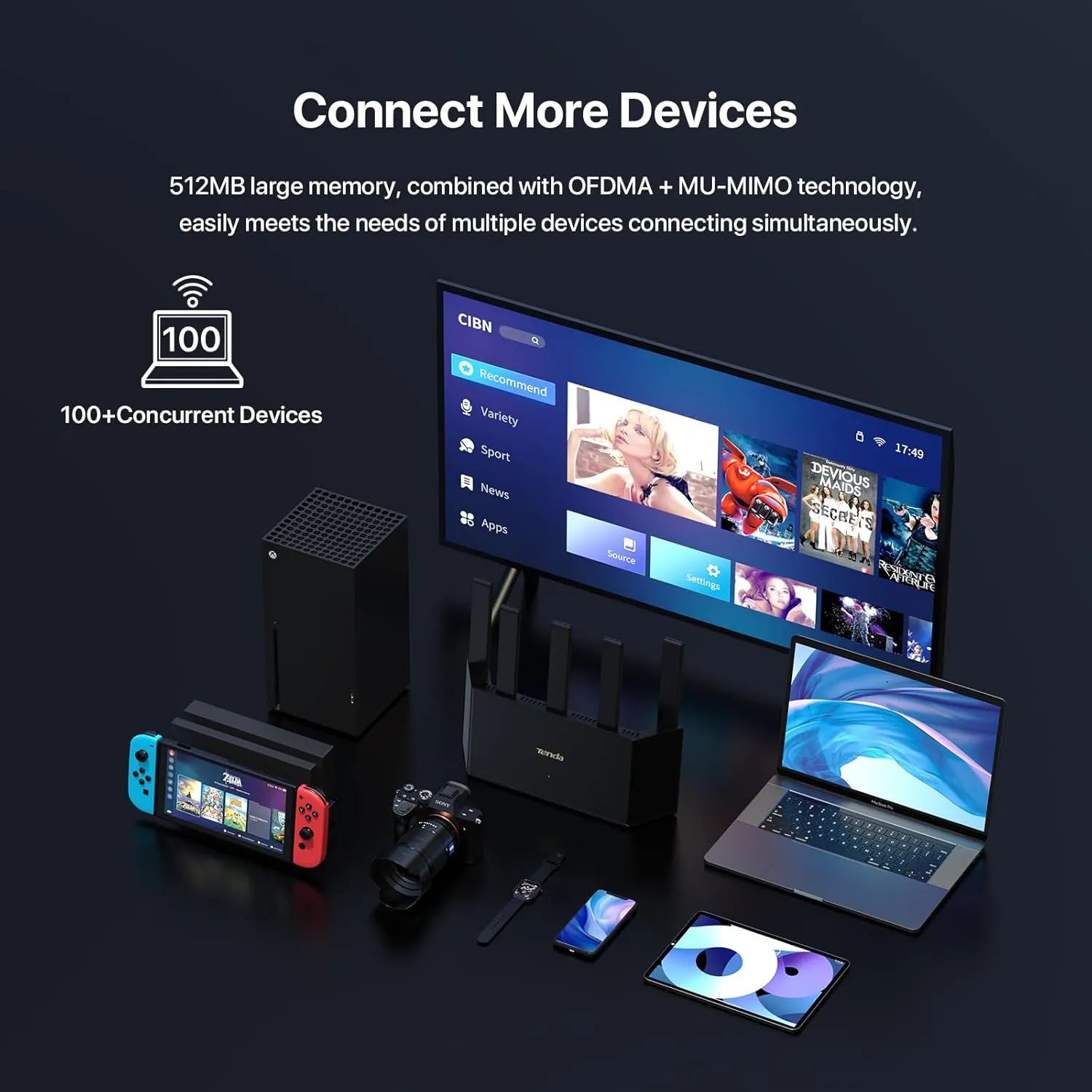 Tenda TE6L Pro BE5100 Dual Band Wi-Fi-7 Router - متجر TT Tab للتقنيات الحديثة