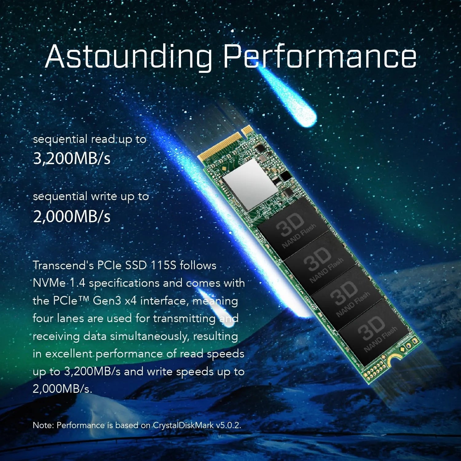 Transcend 115S SSD NVMe Gen4 - متجر TT Tab للتقنيات الحديثة