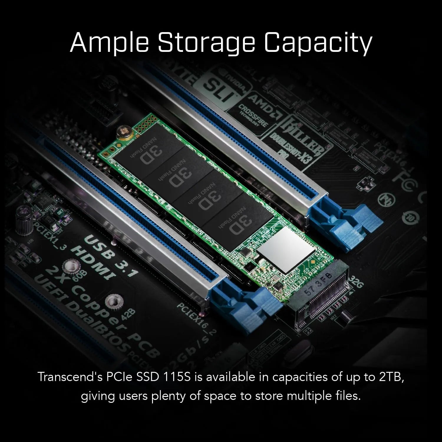 Transcend 115S SSD NVMe Gen4 - متجر TT Tab للتقنيات الحديثة