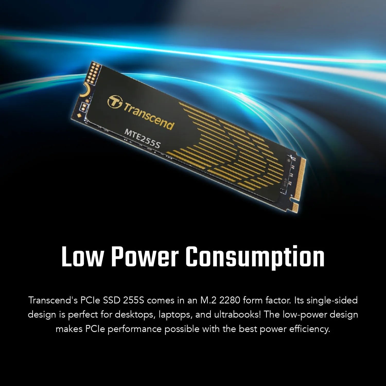 Transcend 255S SSD NVMe Gen4 with Graphene Heat-Spreading Sticker - متجر TT Tab للتقنيات الحديثة - متجر TT Tab للتقنيات الحديثة