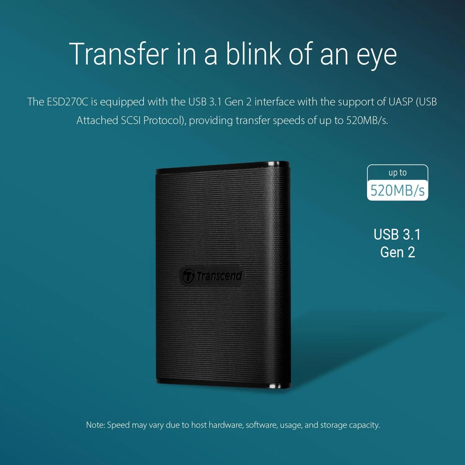 Transcend ESD270C Portable SSD - متجر TT Tab للتقنيات الحديثة