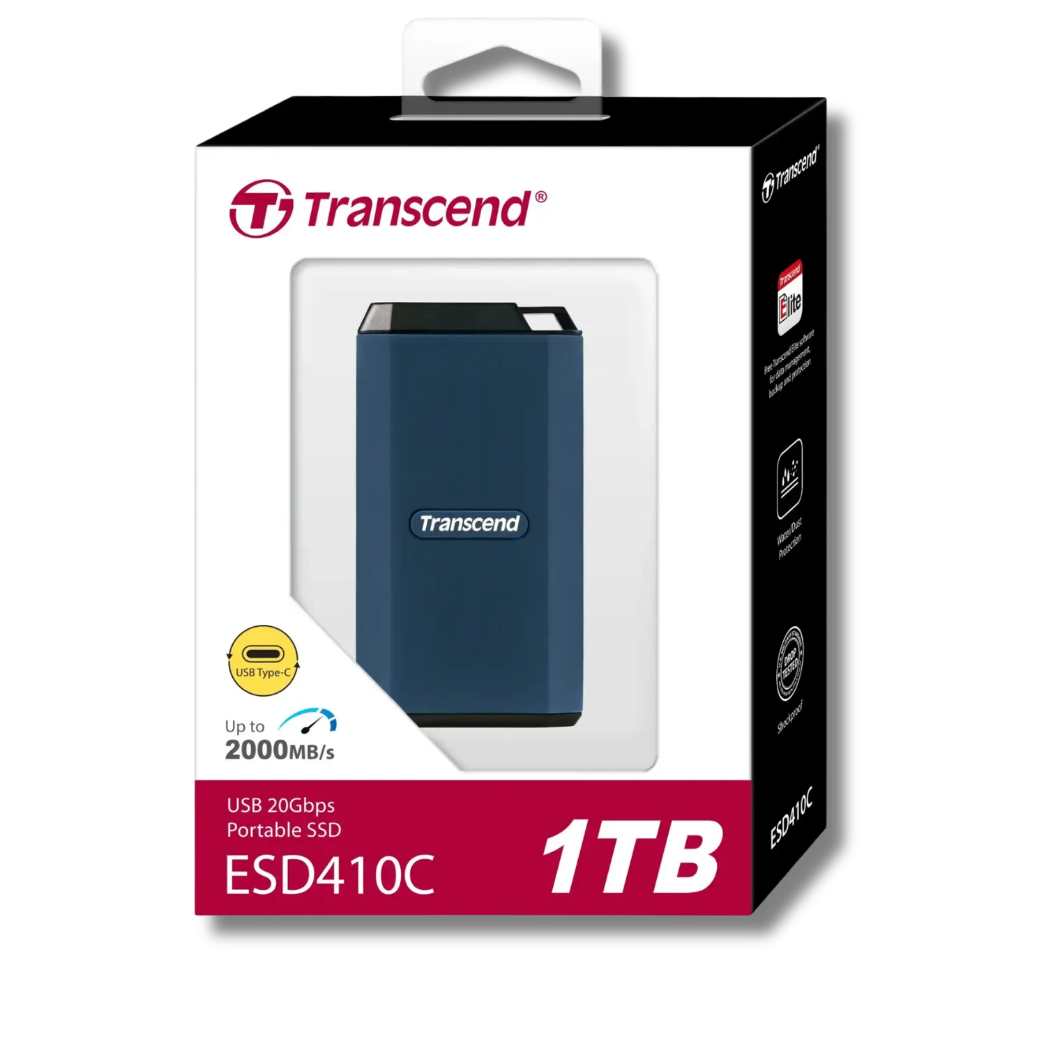 Transcend ESD410C 2000MB/s Portable SSD - متجر TT Tab للتقنيات الحديثة