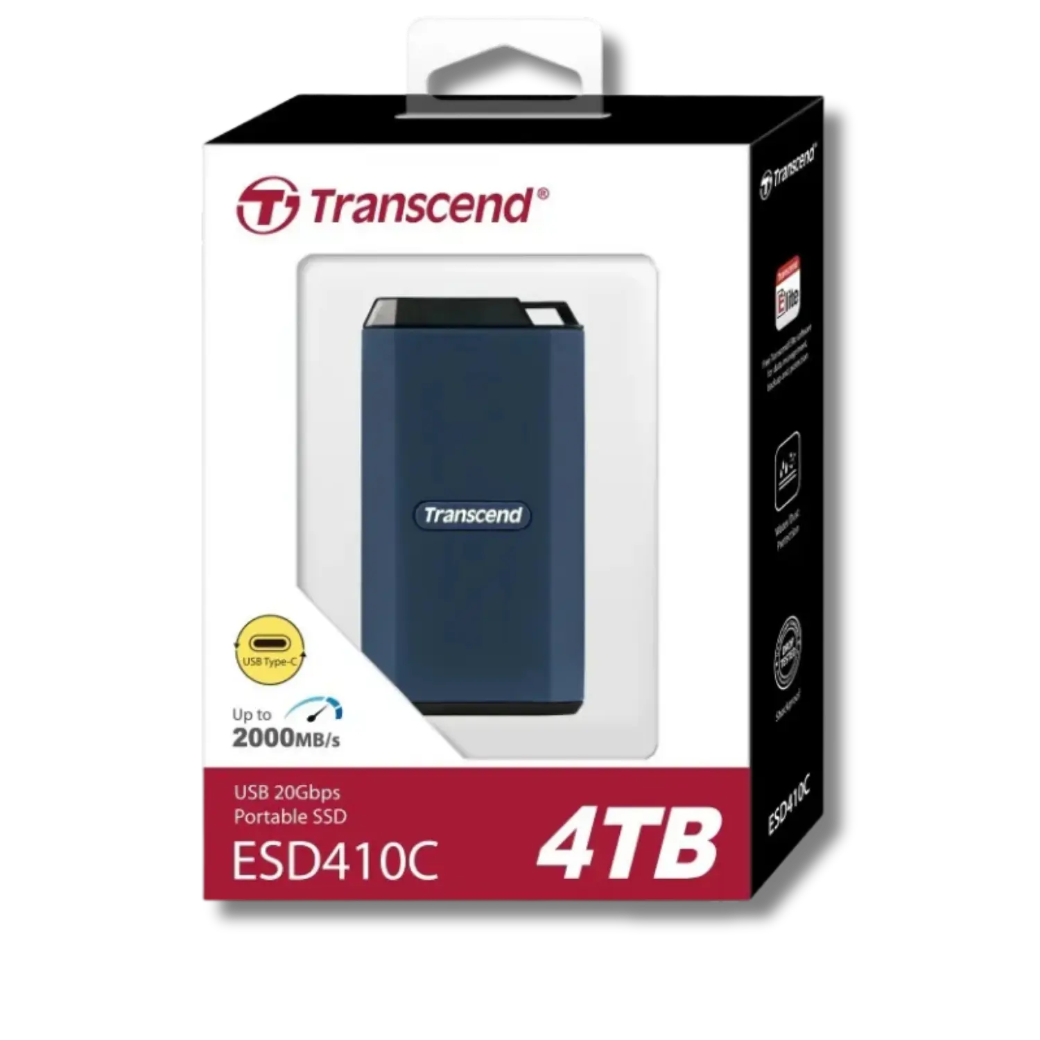 Transcend ESD410C 2000MB/s Portable SSD - متجر TT Tab للتقنيات الحديثة