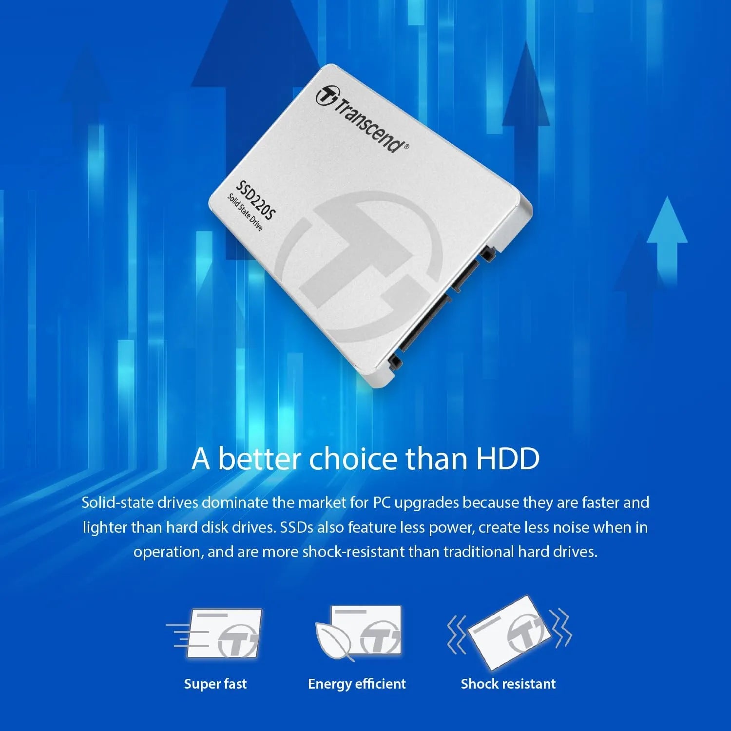 Transcend SSD220S SSD SATA 2.5 - متجر TT Tab للتقنيات الحديثة