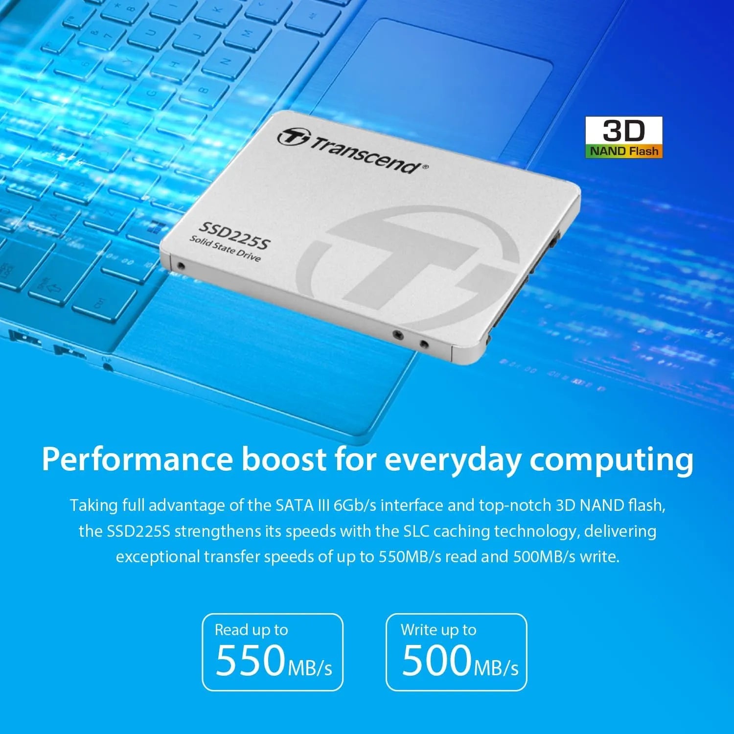 Transcend SSD225S SSD SATA 2.5 - متجر TT Tab للتقنيات الحديثة
