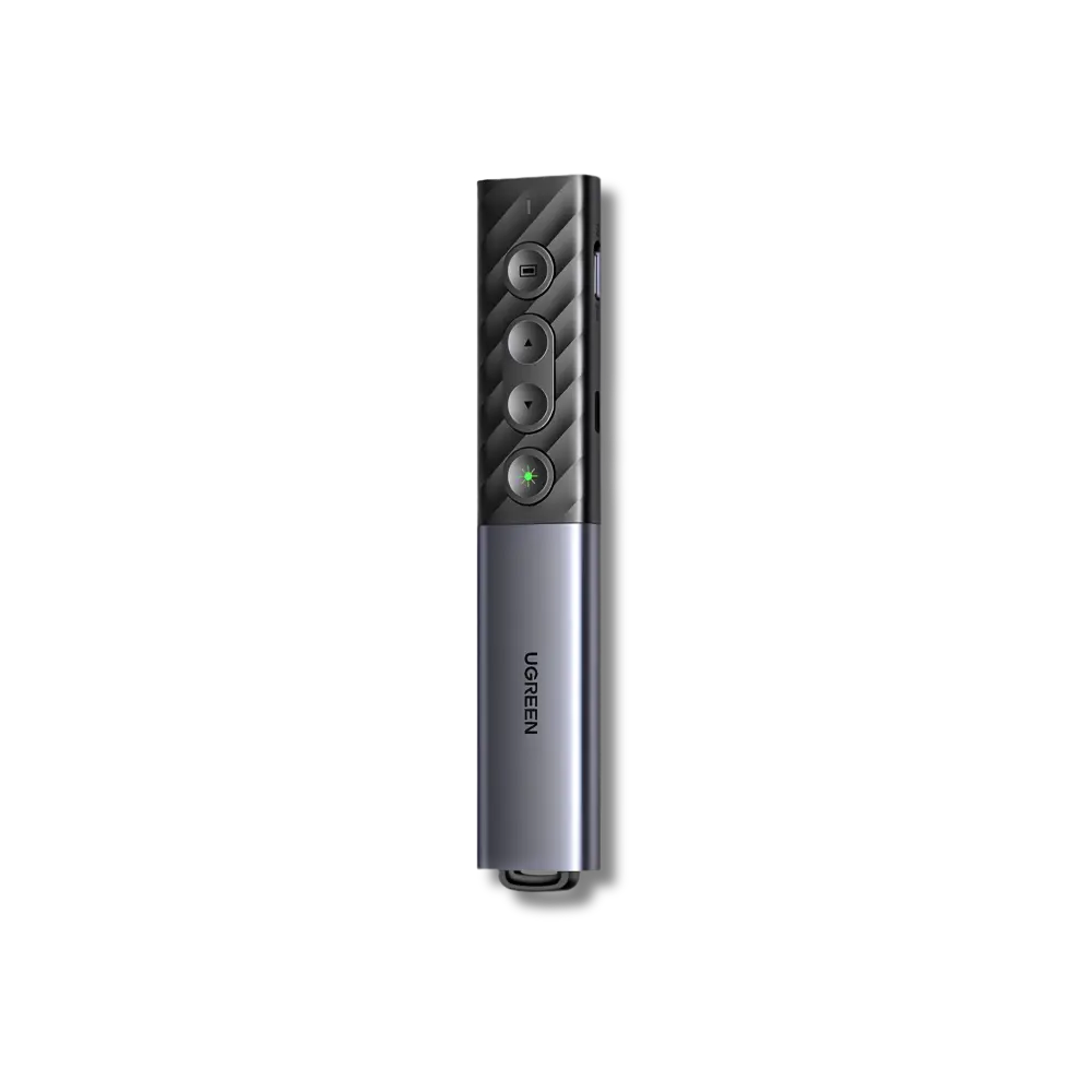 UGREEN 2.4GHz & Bluetooth Green Laser Presenter with USB-C/A Wireless Receiver - متجر TT Tab للتقنيات الحديثة