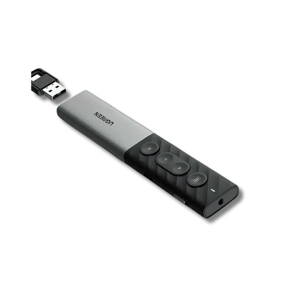 UGREEN 2.4GHz & Bluetooth Green Laser Presenter with USB-C/A Wireless Receiver - متجر TT Tab للتقنيات الحديثة