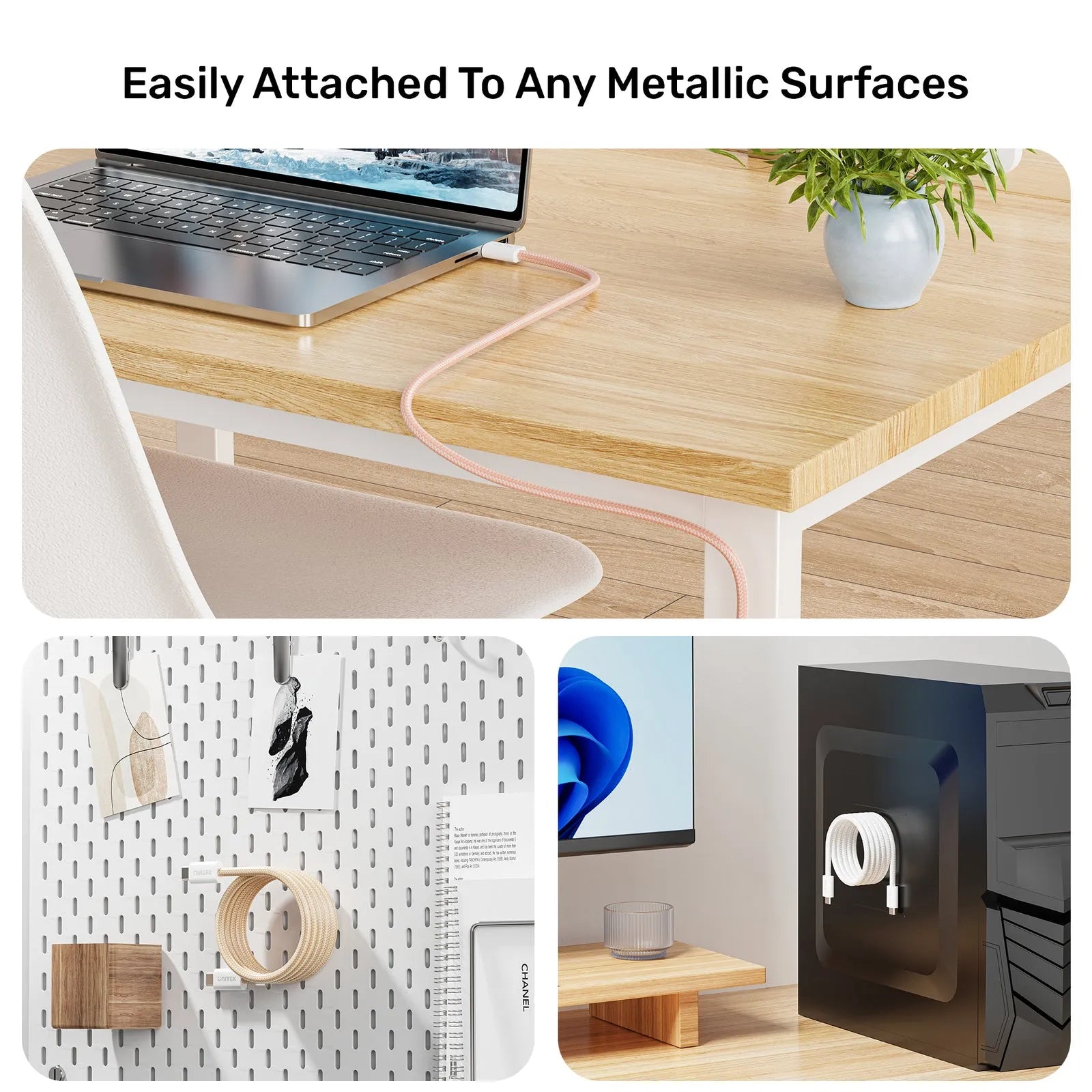 Unitek C14141A 100W Magnetic Type-C to Type-C Charging Cable - للتقنيات الحديثة TT TAB متجر