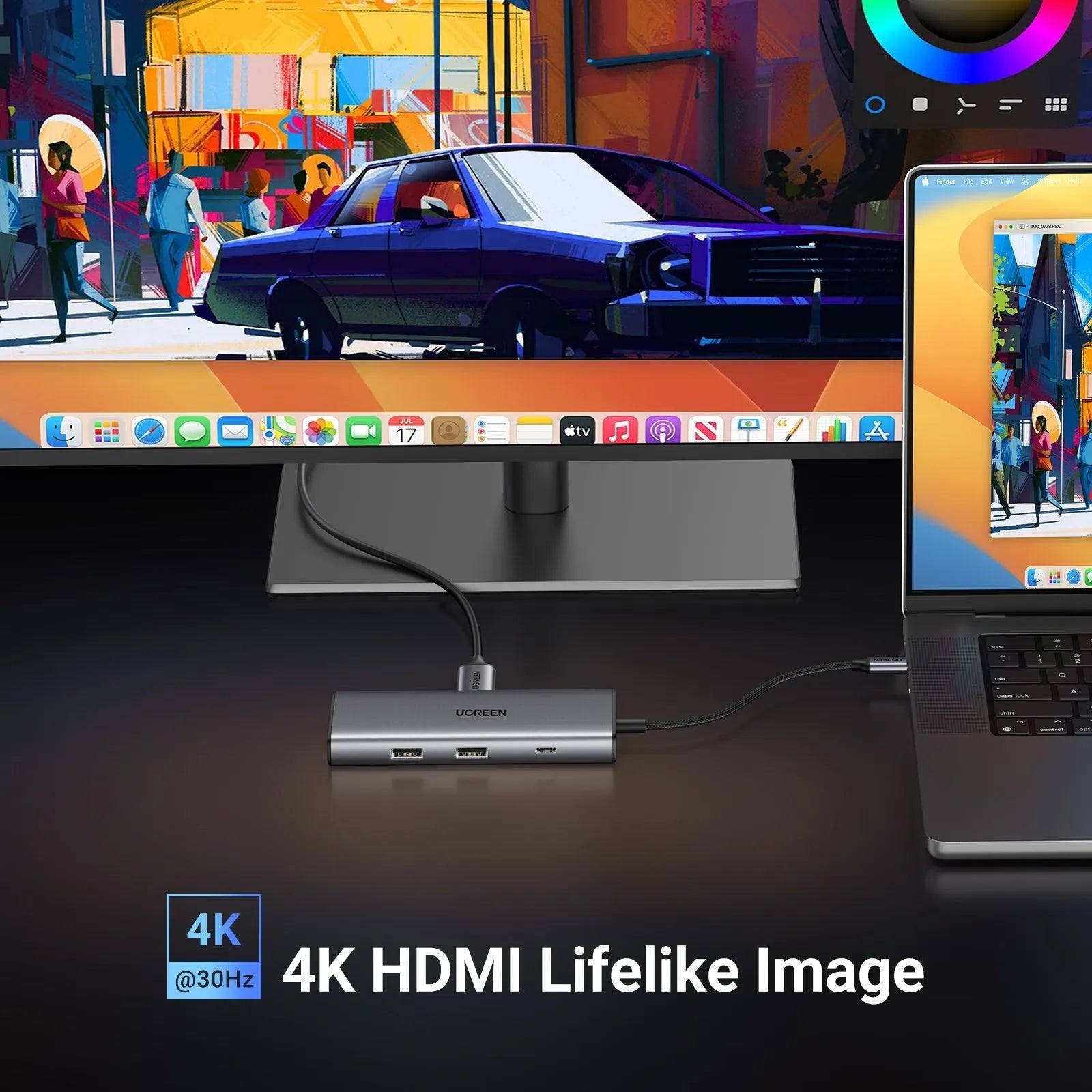 UGREEN Revodok Pro 107 USB-C Hub 7 in 1 - للتقنيات الحديثة TT TAB متجر