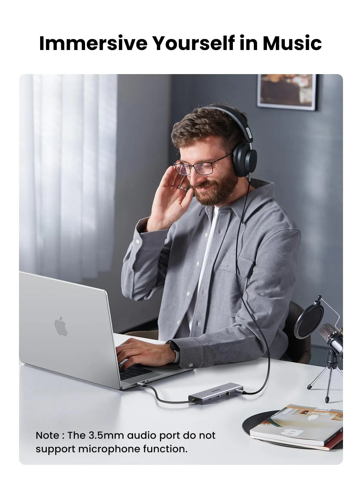 UGREEN USB C Hub, 10-in-1 USB-C Dongle with 4K HDMI & VGA Dual Monitor - للتقنيات الحديثة TT TAB متجر