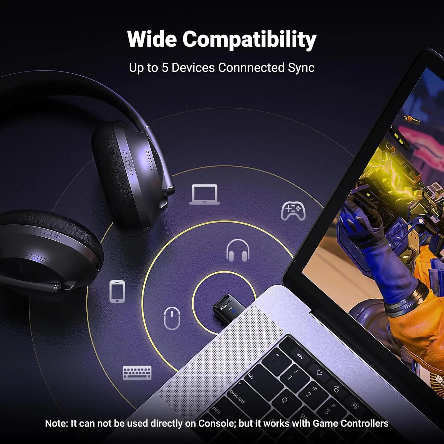 Ugreen CM748 Bluetooth Adapter 5.4 - للتقنيات الحديثة TT TAB متجر