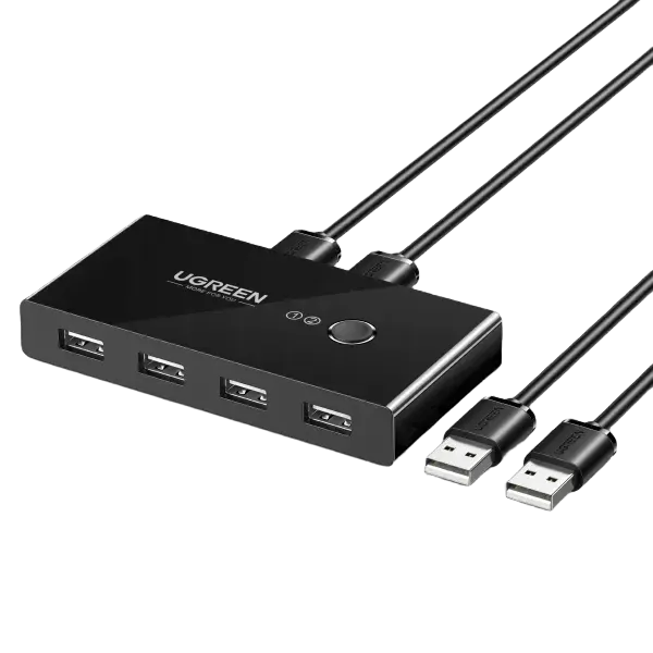 Ugreen 30767 USB 2.0 Sharing Switch 2 in 4 Out - للتقنيات الحديثة TT TAB متجر