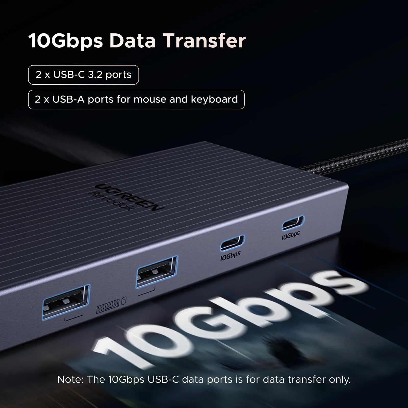 Ugreen 55767 UGREEN Revodok Pro Docking Station 12-in-1 Support 4K 120Hz - متجر TT Tab للتقنيات الحديثة