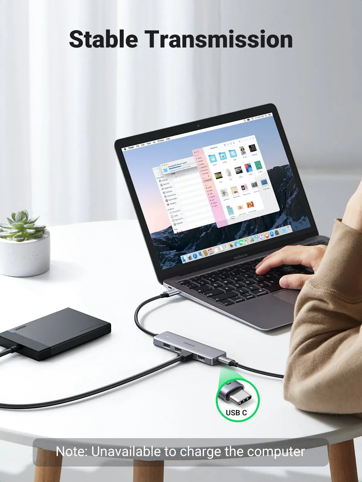 Ugreen 70336 4-Ports USB-C Hub - متجر TT Tab للتقنيات الحديثة