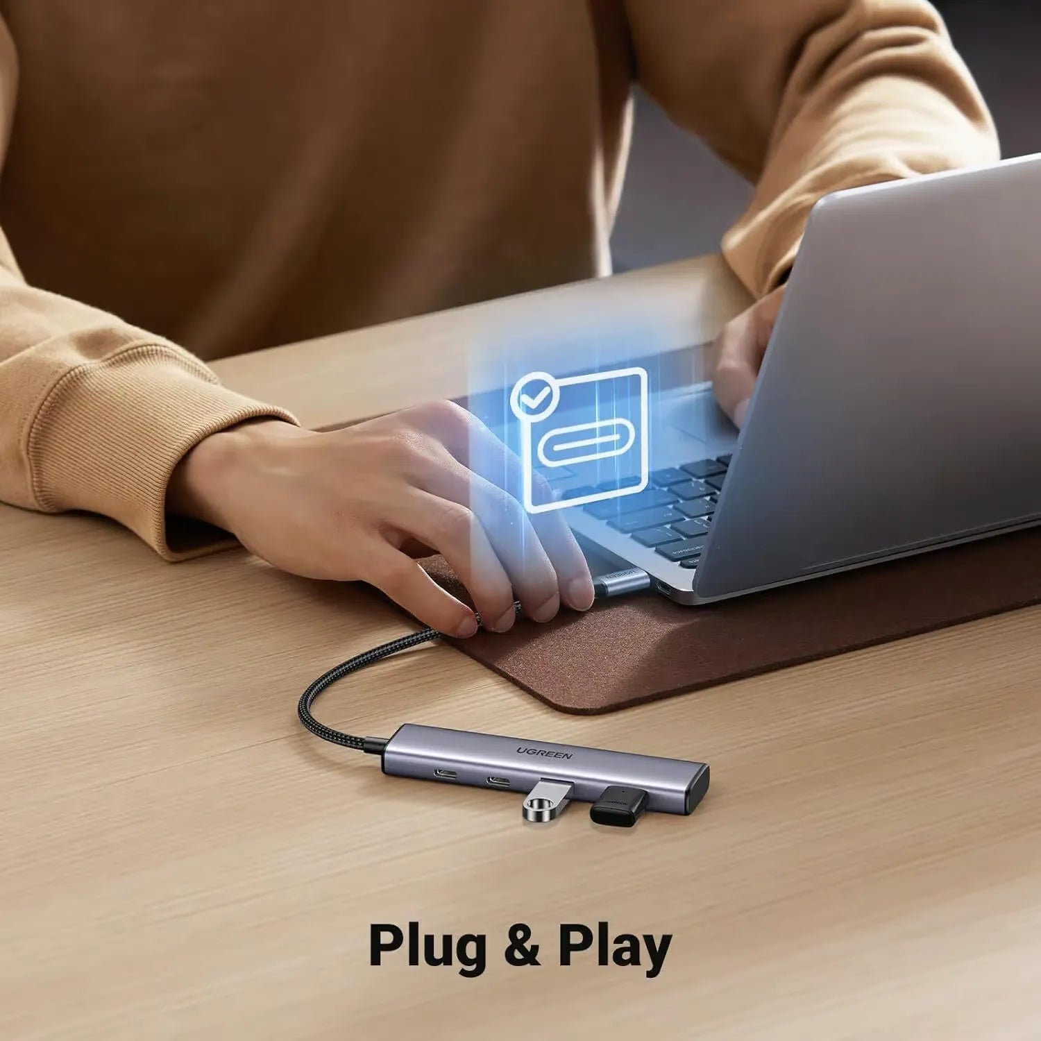 UGREEN CM473 15395 USB-C HUB 4-Port - متجر TT Tab للتقنيات الحديثة