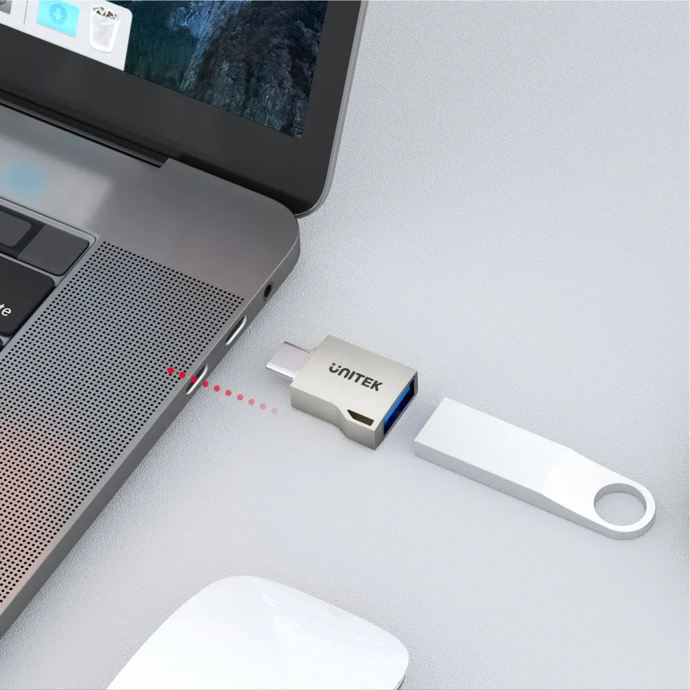 Unitek A1025GNI USB-A to USB-C OTG Adapter - للتقنيات الحديثة TT TAB متجر