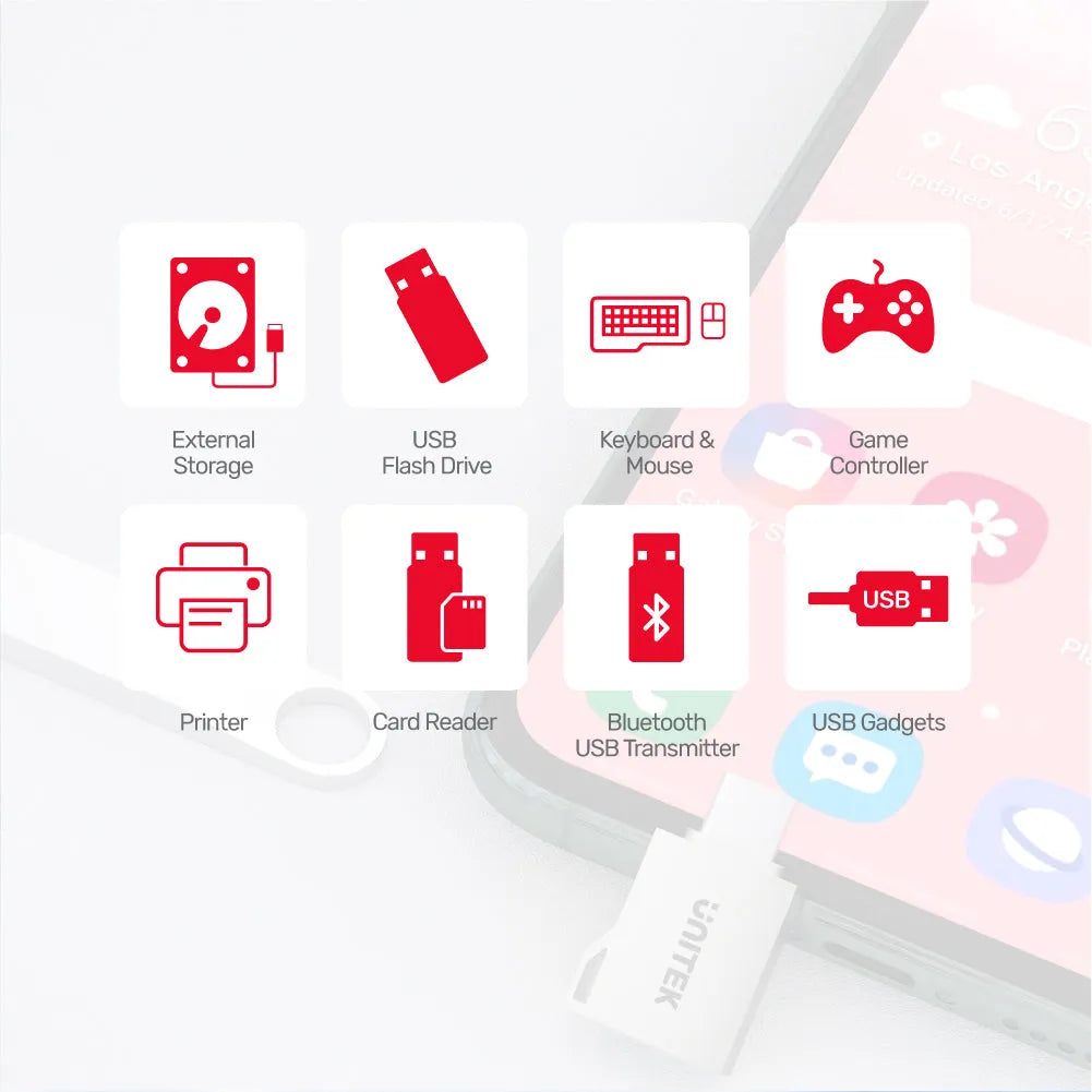 Unitek A1025GNI USB-A to USB-C OTG Adapter - للتقنيات الحديثة TT TAB متجر