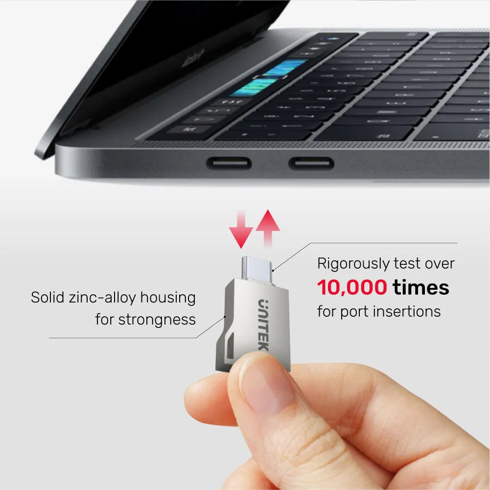 Unitek A1025GNI USB-A to USB-C OTG Adapter - للتقنيات الحديثة TT TAB متجر