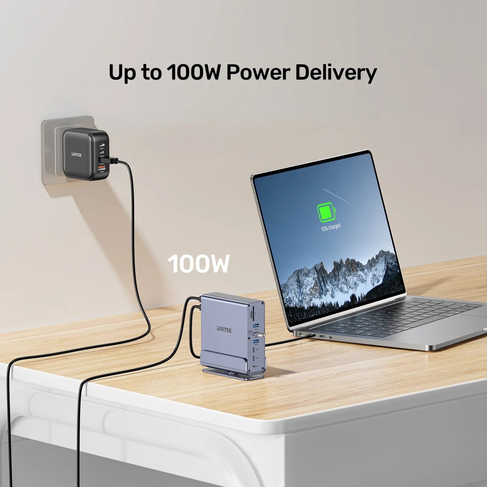 Unitek D1135AGY01 Universal DisplayLink Triple 4K Docking Station 15x1 - للتقنيات الحديثة TT TAB متجر