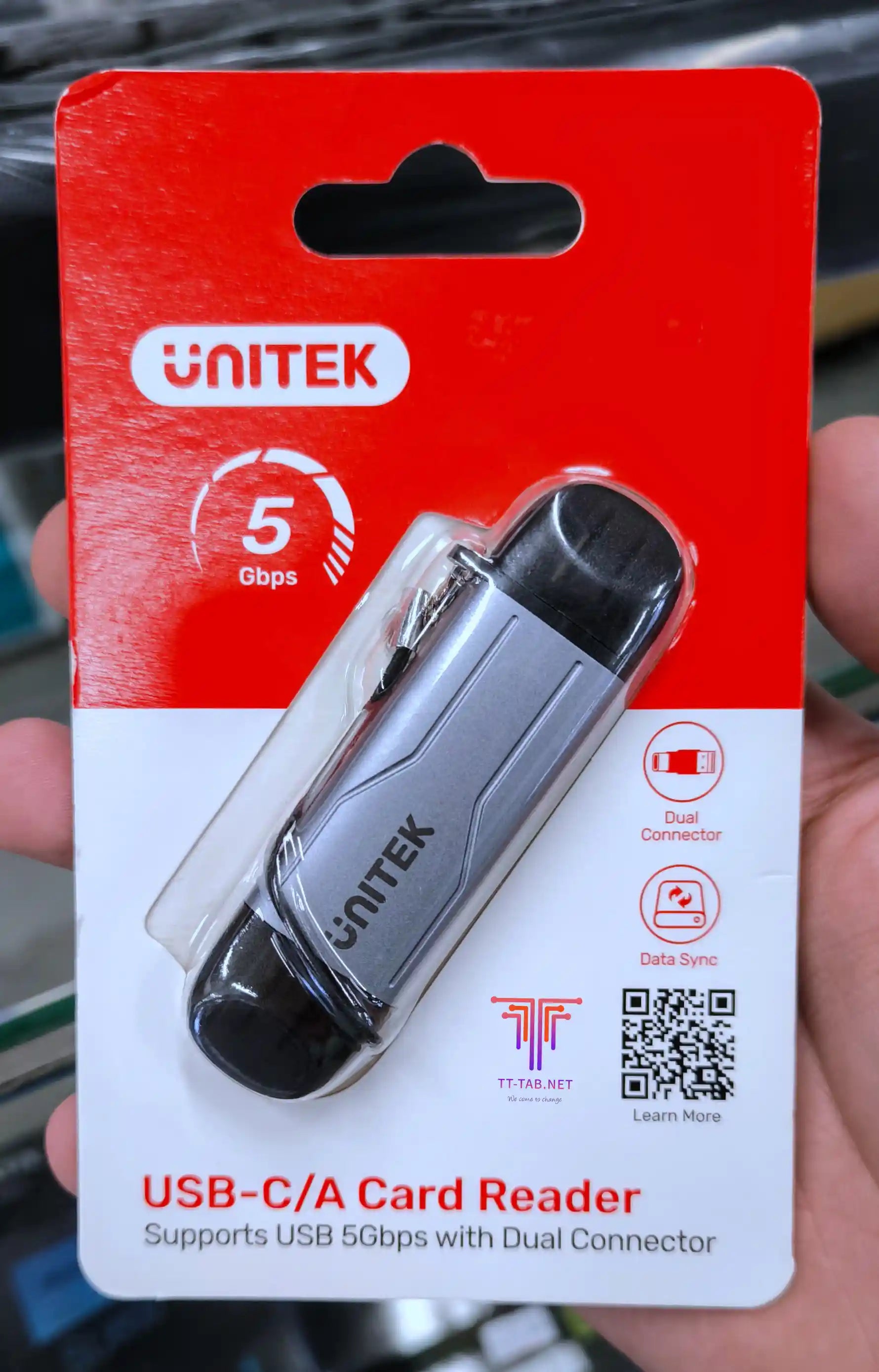 Unitek 2in-1 SD 3.0 Card Reader Type-C/ Type-A - للتقنيات الحديثة TT TAB متجر
