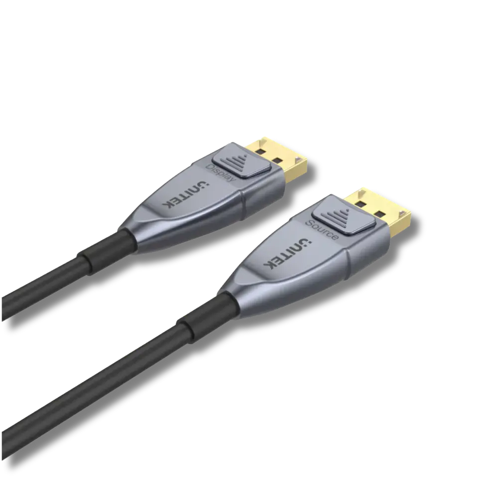 Unitek 8K Fiber Optic DisplayPort 1.4 Cable (8K@60Hz, 4K@144Hz, 1440p@240Hz) - متجر TT Tab للتقنيات الحديثة