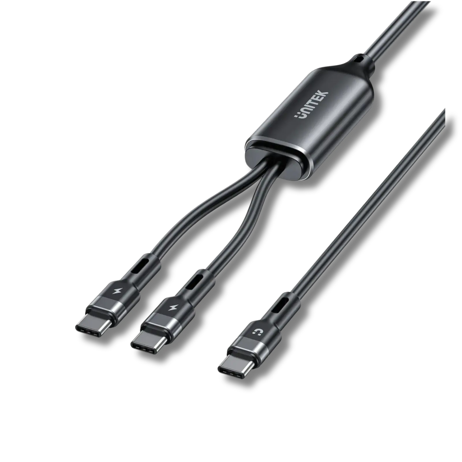 Unitek C14146ABK 100W 2-in-1 USB-C to Dual USB-C Charging Cable 1.8m - متجر TT Tab للتقنيات الحديثة