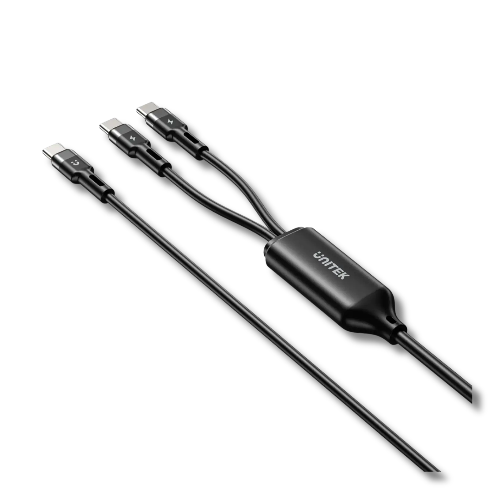 Unitek C14146ABK 100W 2-in-1 USB-C to Dual USB-C Charging Cable 1.8m - متجر TT Tab للتقنيات الحديثة