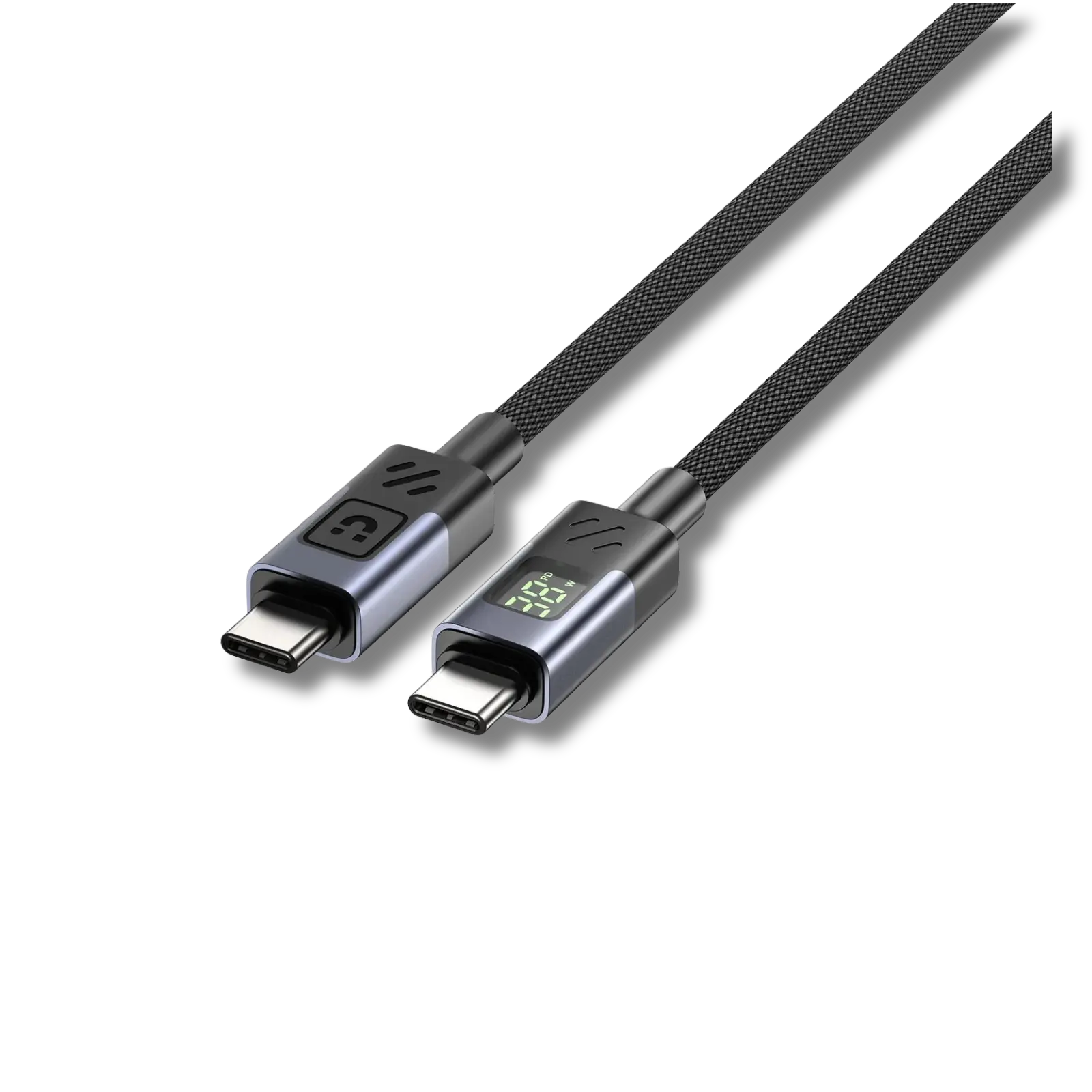 Unitek C14158ABK PD 60W USB-C to USB-C Charging Cable with LED Display - متجر TT Tab للتقنيات الحديثة