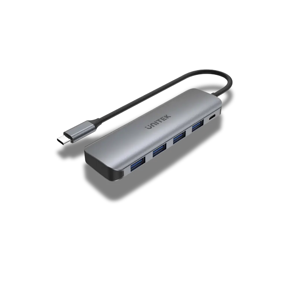 Unitek H1107A uHUB P5+ 4-Ports Powered USB-C Hub - متجر TT Tab للتقنيات الحديثة
