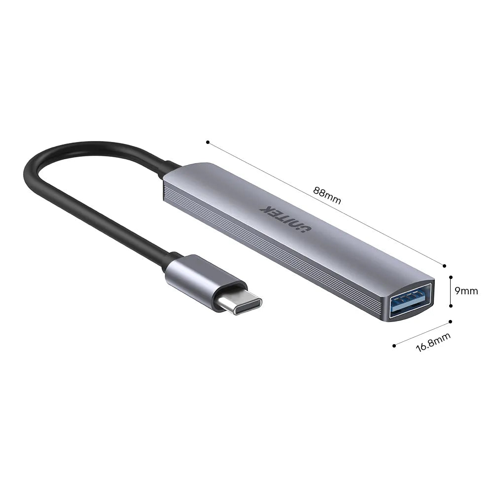 Unitek H1208B 4-in-1 USB-C Hub - متجر TT Tab للتقنيات الحديثة