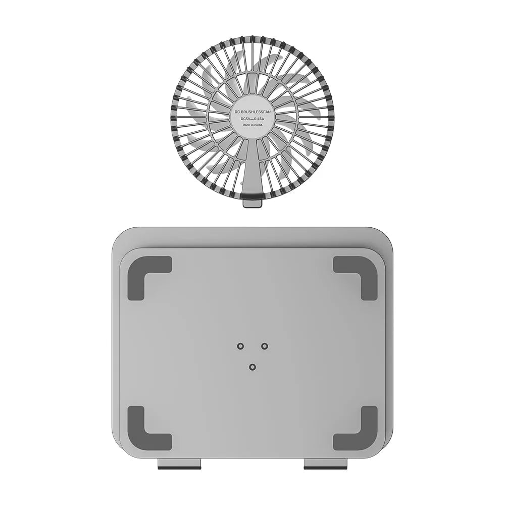 Unitek OT1098AGY01 Adjustable Laptop Stand with Detachable Cooling Fan - متجر TT Tab للتقنيات الحديثة