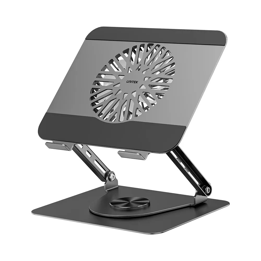 Unitek OT1098AGY01 Adjustable Laptop Stand with Detachable Cooling Fan - متجر TT Tab للتقنيات الحديثة