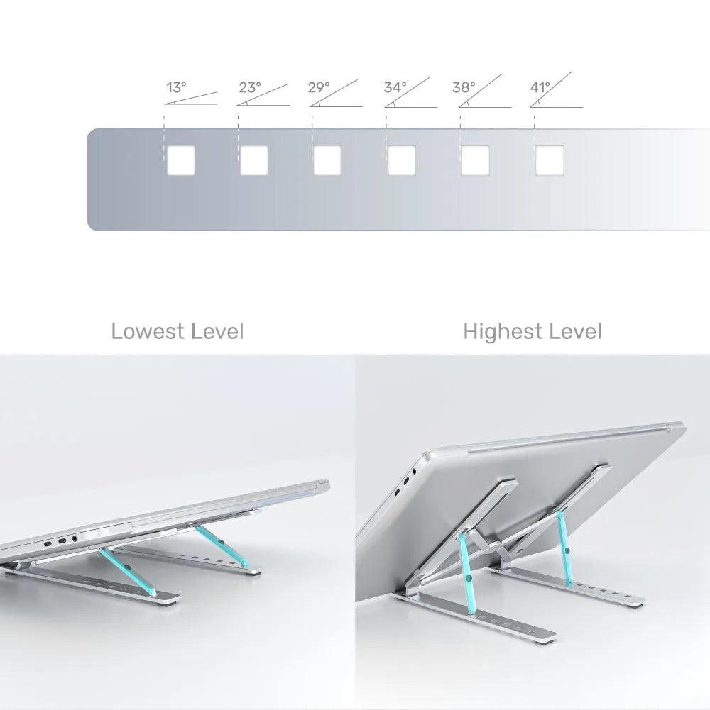 Unitek OT155SL Mechanical Foldable Laptop Stand - للتقنيات الحديثة TT TAB متجر
