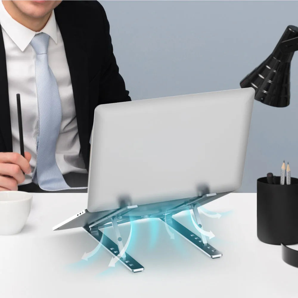 Unitek OT155SL Mechanical Foldable Laptop Stand - للتقنيات الحديثة TT TAB متجر