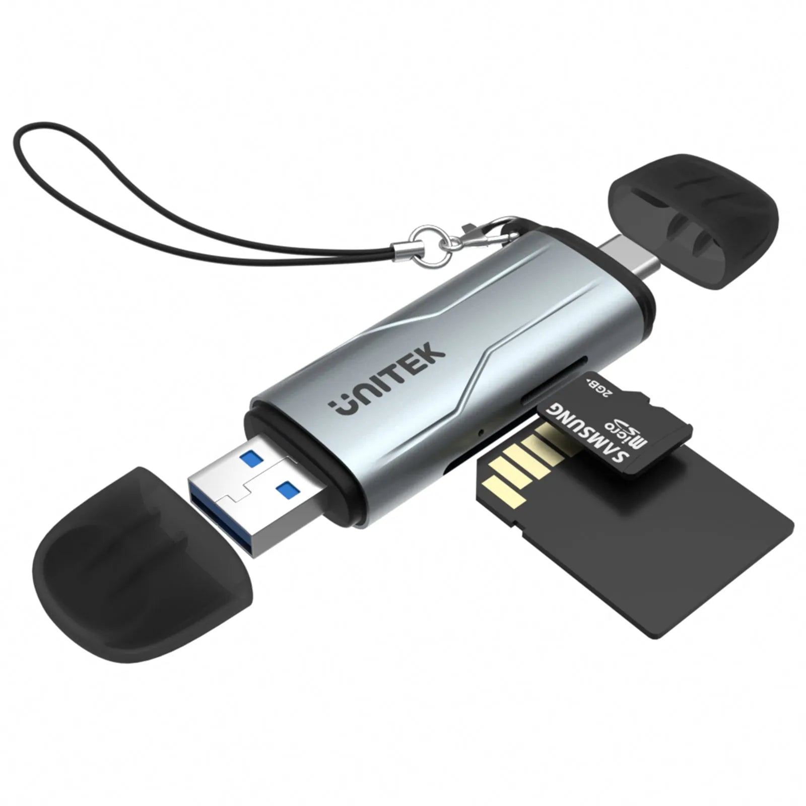 Unitek 2in-1 SD 3.0 Card Reader Type-C/ Type-A - للتقنيات الحديثة TT TAB متجر