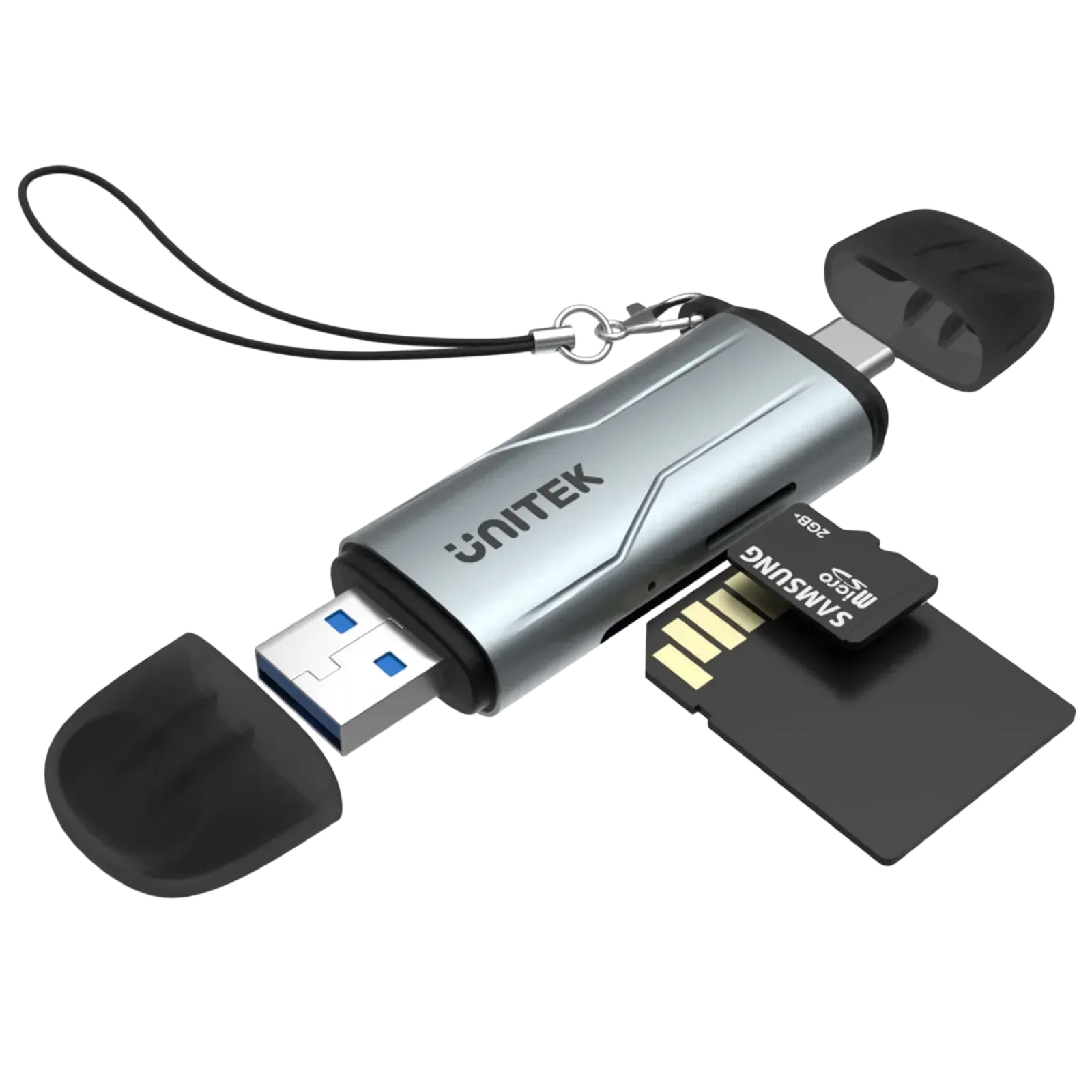 Unitek 2in-1 SD 3.0 Card Reader Type-C/ Type-A - للتقنيات الحديثة TT TAB متجر