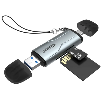 Unitek R1010A 2in-1 SD 3.0 Card Reader Type-C/ Type-A